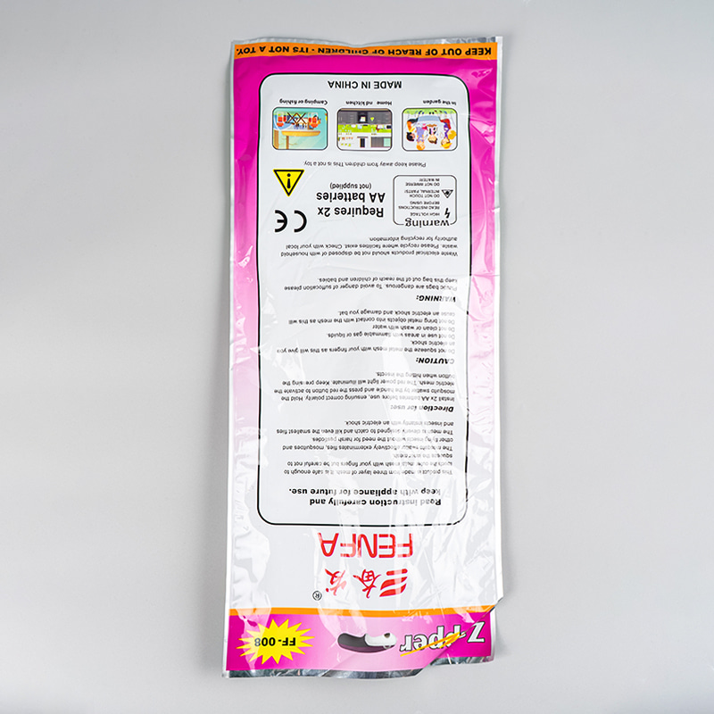 FF-008 AAA swatter mosquito leictreach faoi thiomáint ceallraí FF-008 AAA swatter mosquito leictreach faoi thiomáint ceallraí
