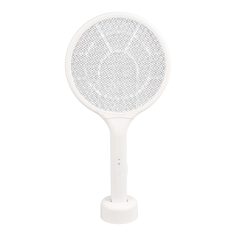 FF-672 500mAh ceallraí litiam patrún meirge-éadrom leictreach mosquito swatter le bonn FF-672 500mAh ceallraí litiam patrún meirge-éadrom leictreach mosquito swatter le bonn