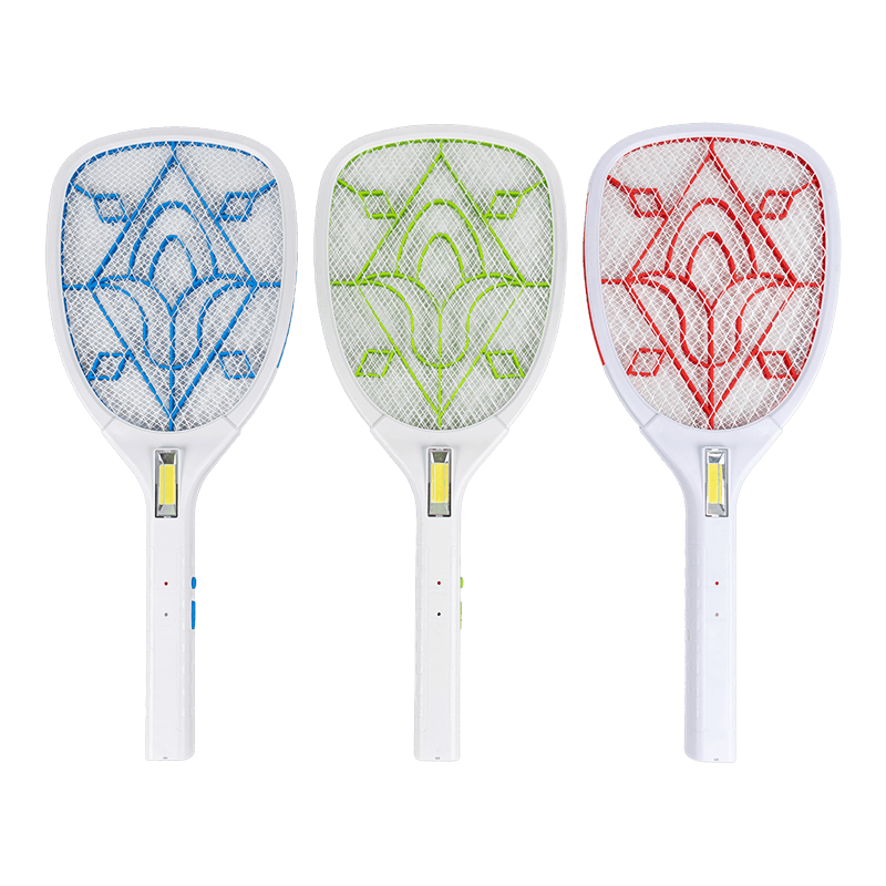 FF-785A 1200mAh swatter mosquito leictreach 3-dath le cábla USB