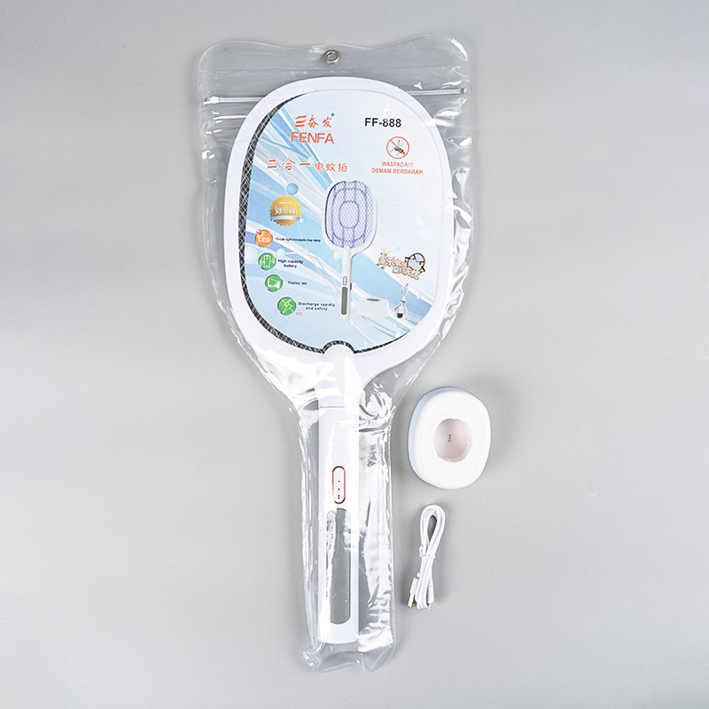 FF-888 1200mAh Babhta LED Mosquito Swatter USB Rechargeable FF-888 1200mAh Babhta LED Mosquito Swatter USB Rechargeable