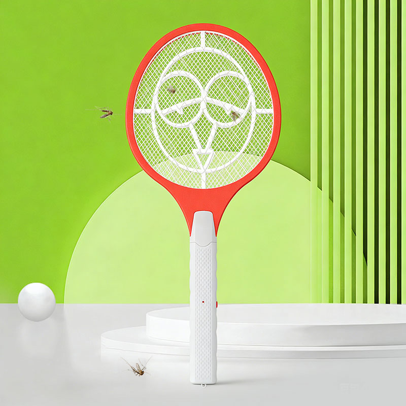 FF-008 AAA swatter mosquito leictreach faoi thiomáint ceallraí FF-008 AAA swatter mosquito leictreach faoi thiomáint ceallraí
